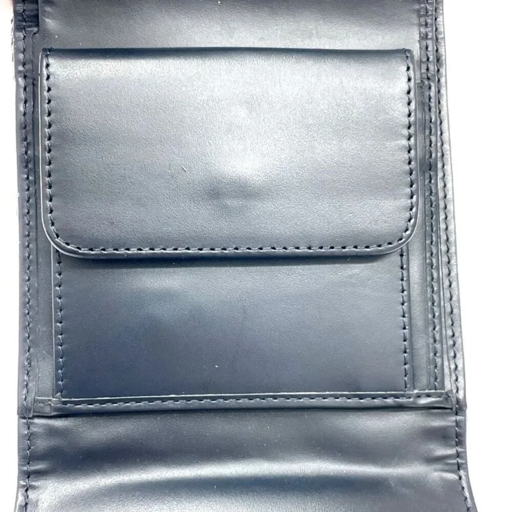 Dior Christian Leather Canvas Trotter Trifold Wallet